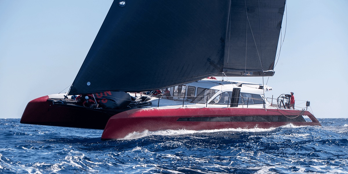 Gunboat 80 en navigation